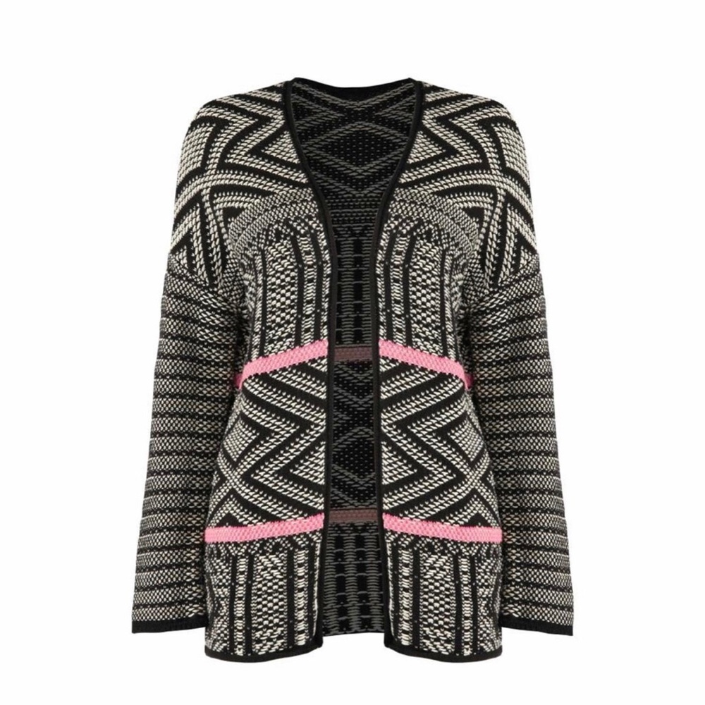 NORDSTROM Dex Aztec Jacquard Cardigan Size Small